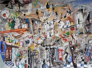 RICCARDO DALISI'S ATELIER - WATER COLOUR BY ANKE ARMANDI